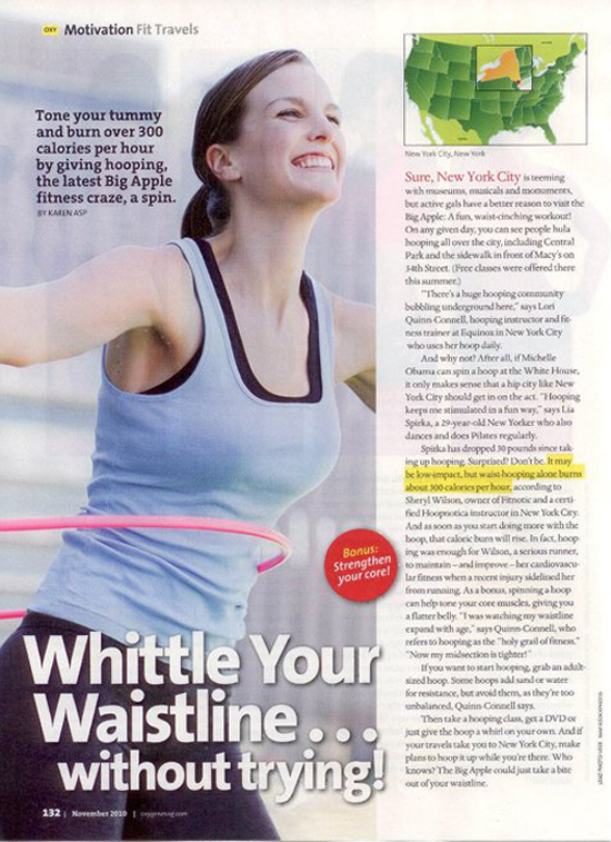 NYC Hooping in Oxygen Magazine2 - Fitnotic